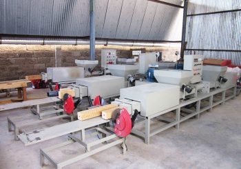 wood pallet block making machine