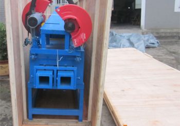 Automatic wood pallet block machine