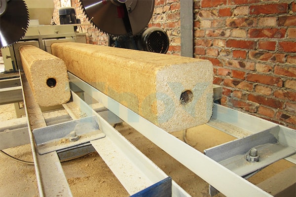 sawdust block machine